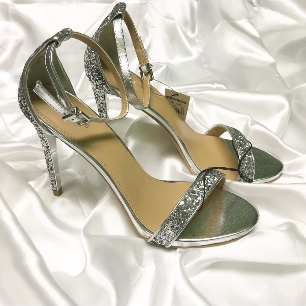 Express sparkle heels